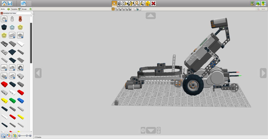 Інтерфейс програми Lego Digital Designer