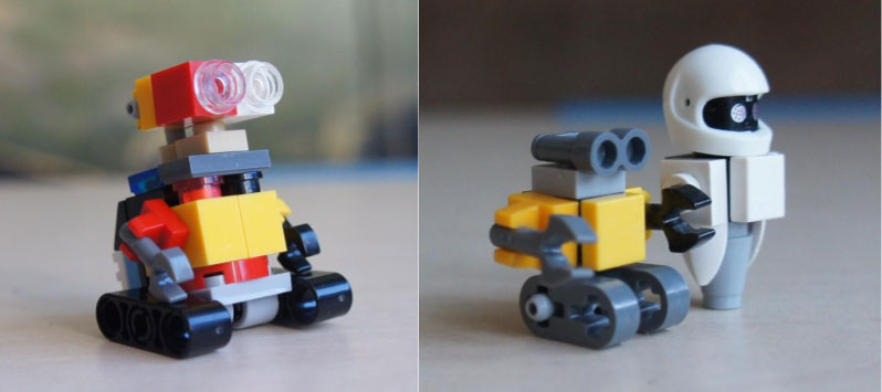 Єва і Валлі з декількох цеглинок Лего   Джерело фото:   Pinterest