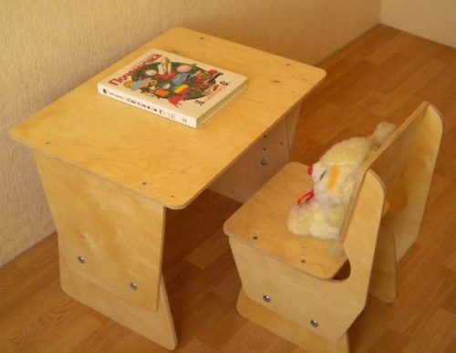 Дитячі меблі своїми руками: проста конструкція столика