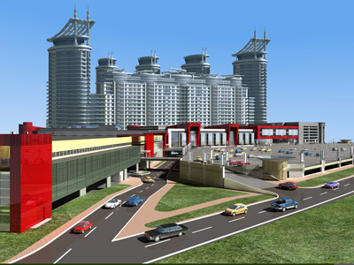 На кінець весни перенесено відкриття нового торгово-розважального центру на Генерала Ватутіна (Скай Молл, або стара назва Дніпровська пристань)